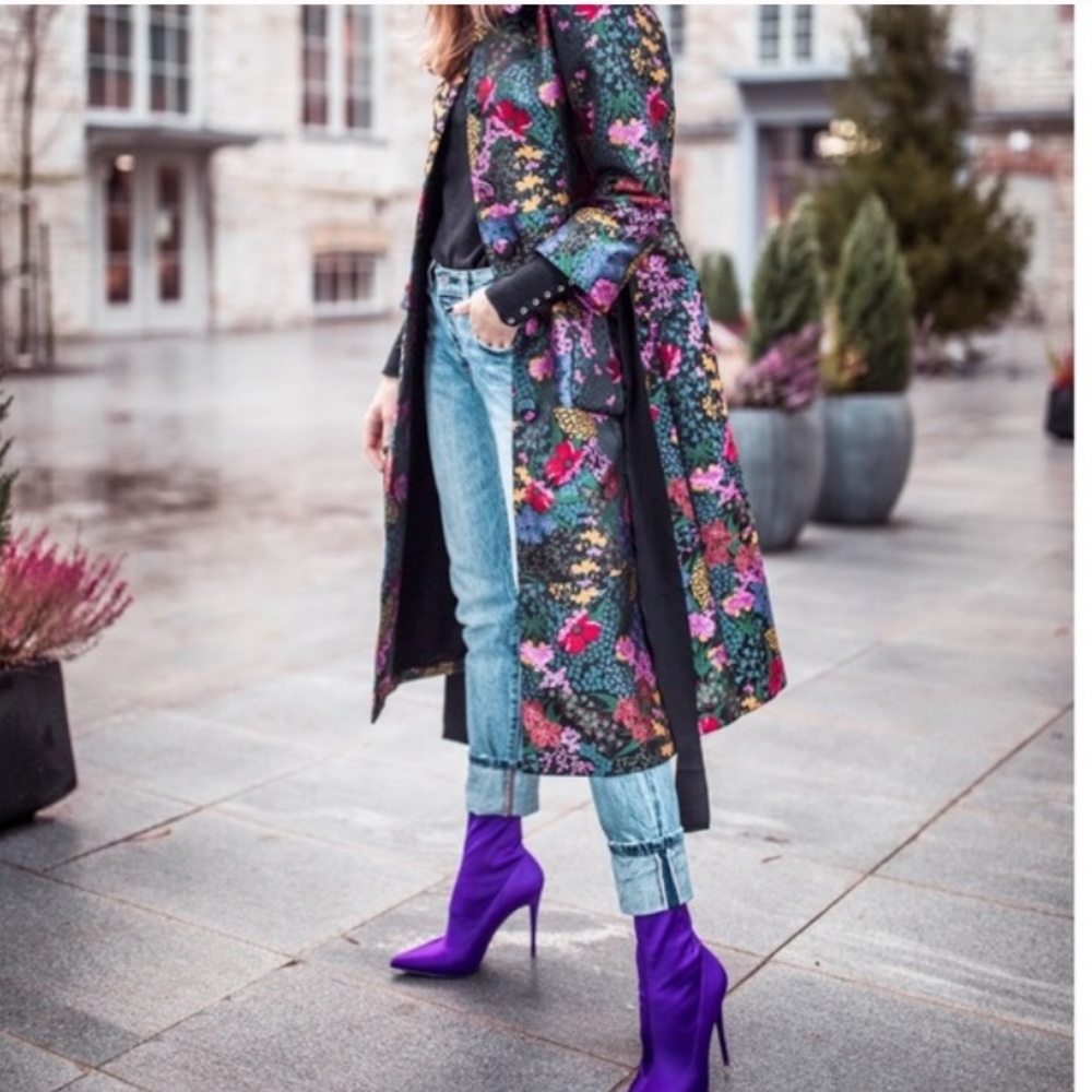 Call It Spring Hailassi Sock Bootie in Purple - Picture 8 of 11